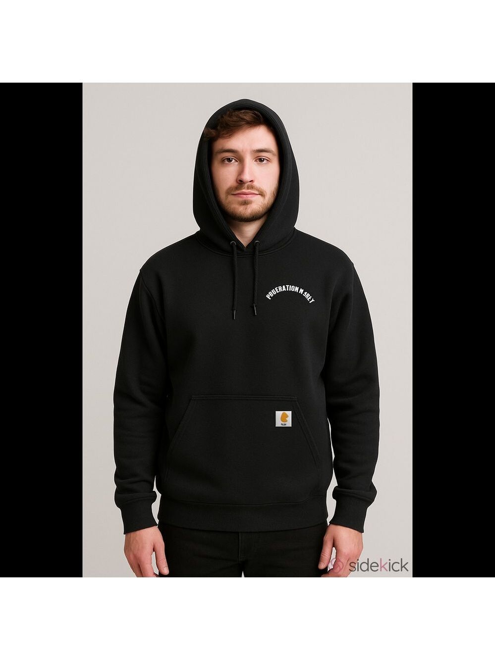Carhartt Black Foundation Force Hoodie Small Loose Fit